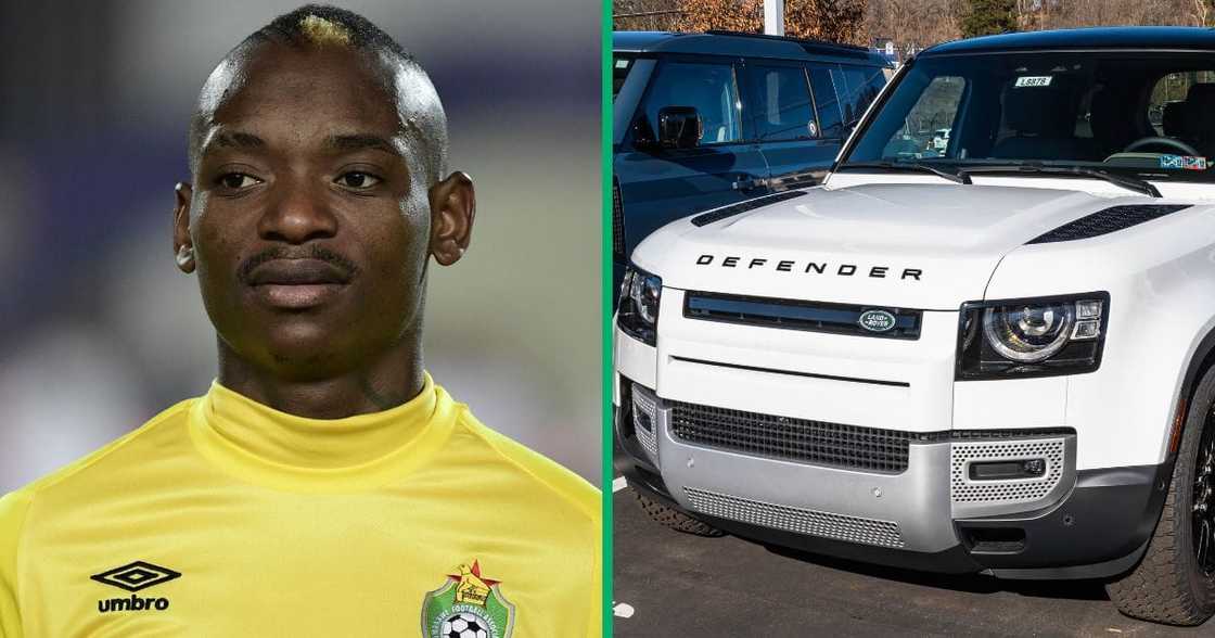 Khama Billiat was gifted a R2 million Land Rover Defender by his new soccer club, Yadah FC. Khama Billiat was gifted a R2 million Land Rover Defender by his new soccer club, Yadah FC.