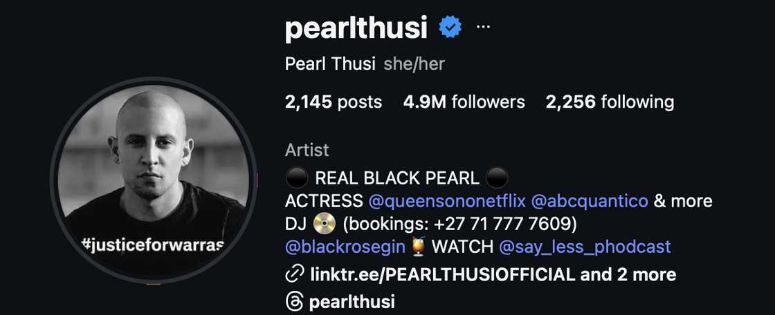 Pearl Thusi used her platform to seek justice for DJ Warras