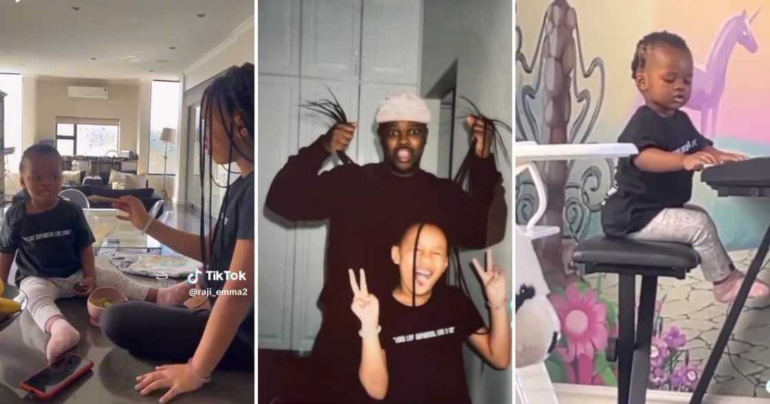 Kairo Forbes served big sister goals while feeding Asante Mahosana Kairo Forbes served big sister goals while feeding Asante Mahosana