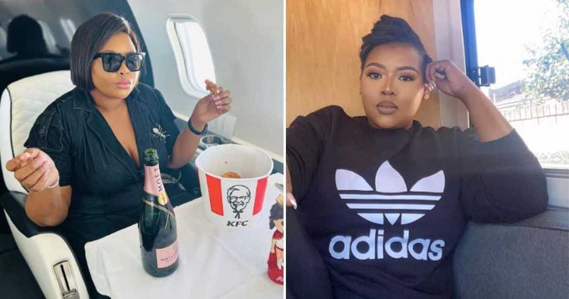 Anele Mdoda living large Anele Mdoda living large