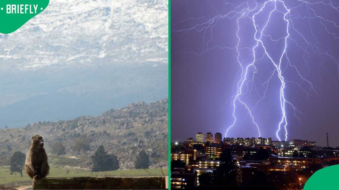 The SA Weather Service issued warnings for KwaZulu-Natal and the Western Cape The SA Weather Service issued warnings for KwaZulu-Natal and the Western Cape