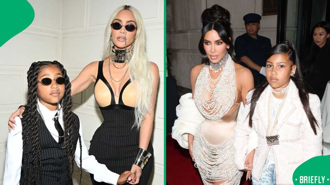 The reality star completed the transformation with an oversized graphic T-shirt, chunky silver jewellery and long gothic-style nails