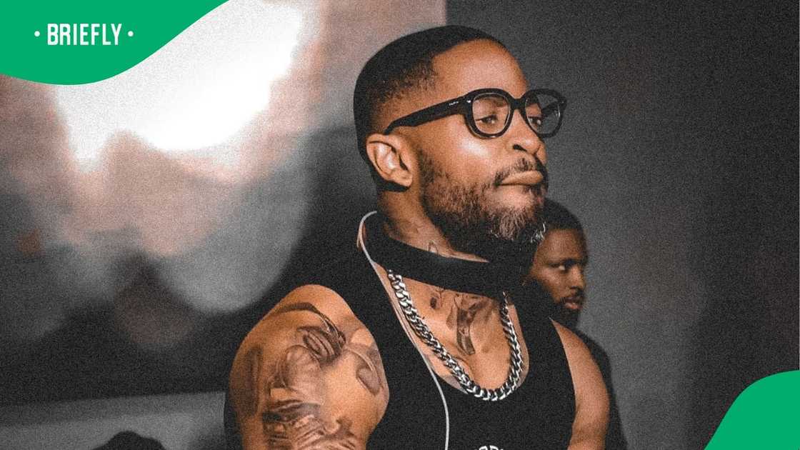 Prince Kaybee bears all in underwear photo Prince Kaybee bears all in underwear photo