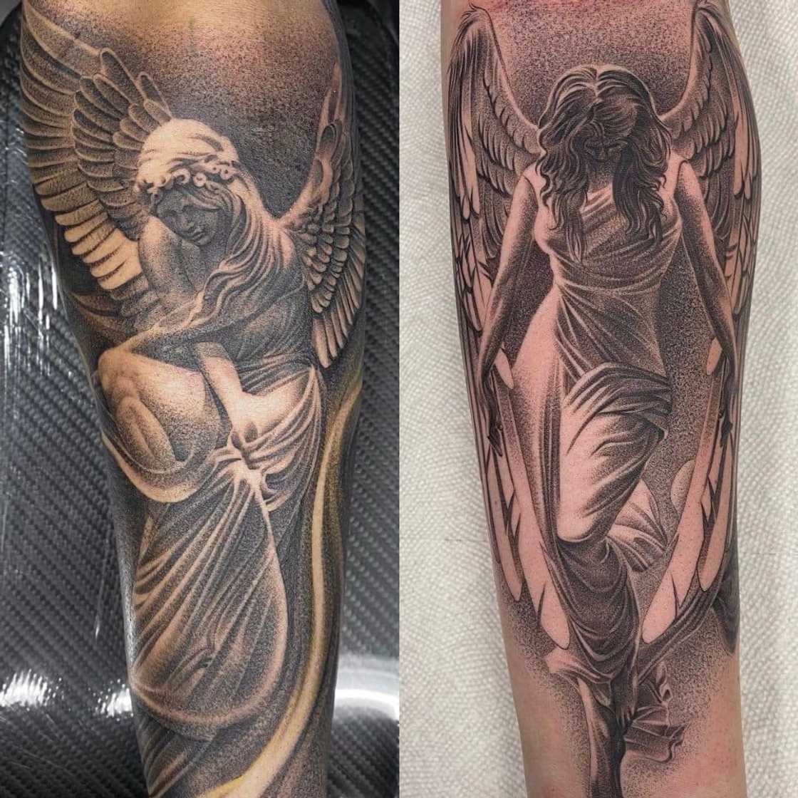 Angel inspired tattoo