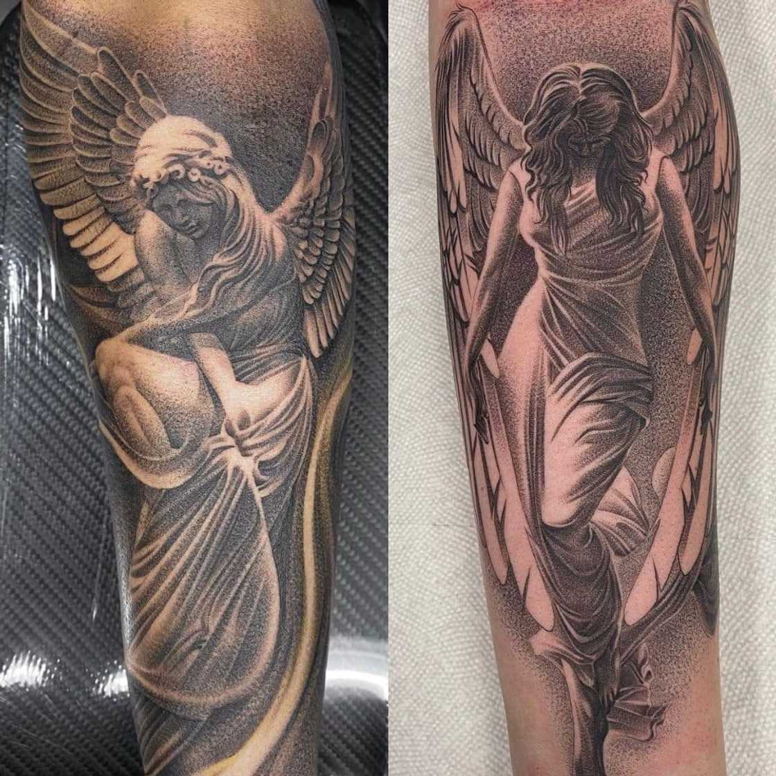 Angel inspired tattoo Angel inspired tattoo
