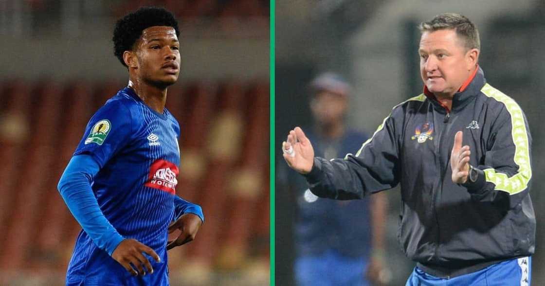 Teen winger Shandre Campbell has been a star for Gavin Hunt's SuperSport United. Teen winger Shandre Campbell has been a star for Gavin Hunt's SuperSport United.