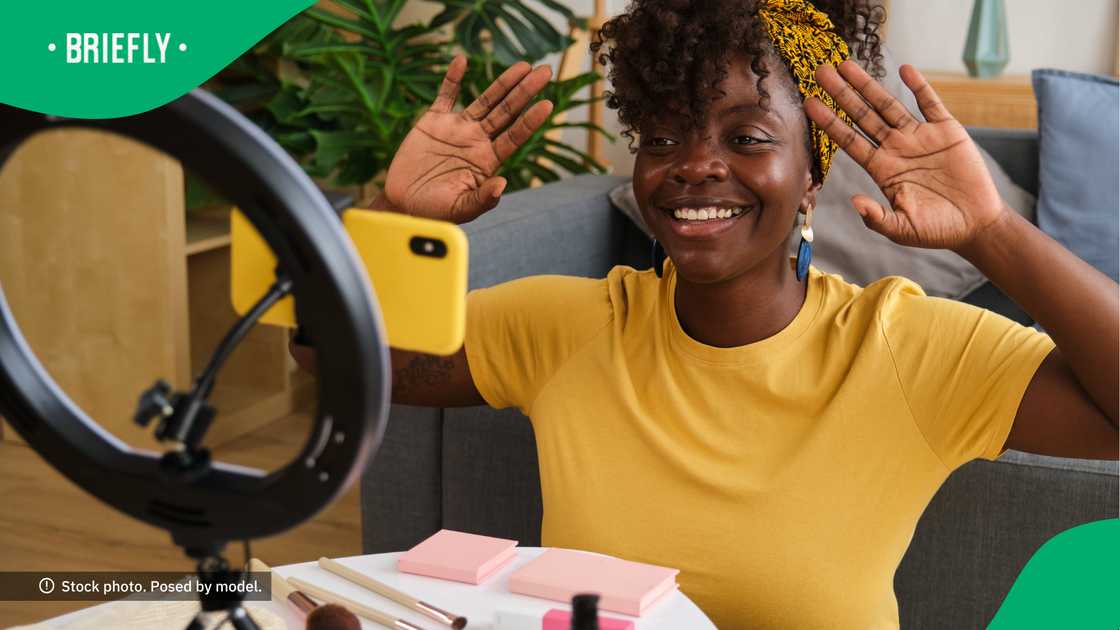 The woman has a love for creating content. The woman has a love for creating content.