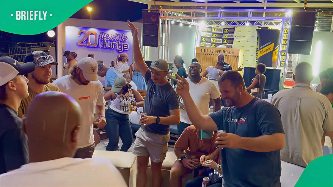 A group of Afrikaners danced and enjoyed themselves at a local groove.