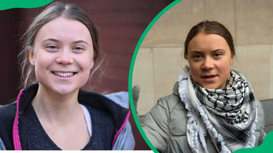 Environmental activist Greta Thunberg after she left Westminster Magistrates Court