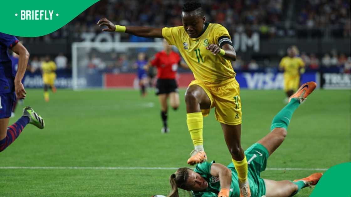 Thembi Kgatlana breaks silence on missing out Banyana Banyana's squad for WAFCON.