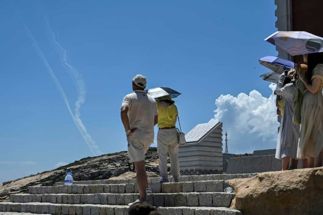Visitors to Pingtan island, a popular destination with resplendent sea and reefs, were granted a front row seat to China's fury at Taiwan Visitors to Pingtan island, a popular destination with resplendent sea and reefs, were granted a front row seat to China's fury at Taiwan