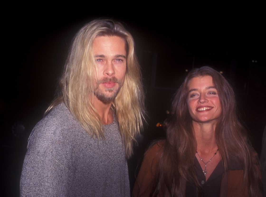 Brad Pitt and Jitka Poheldek at the Legends of the Fall premiere