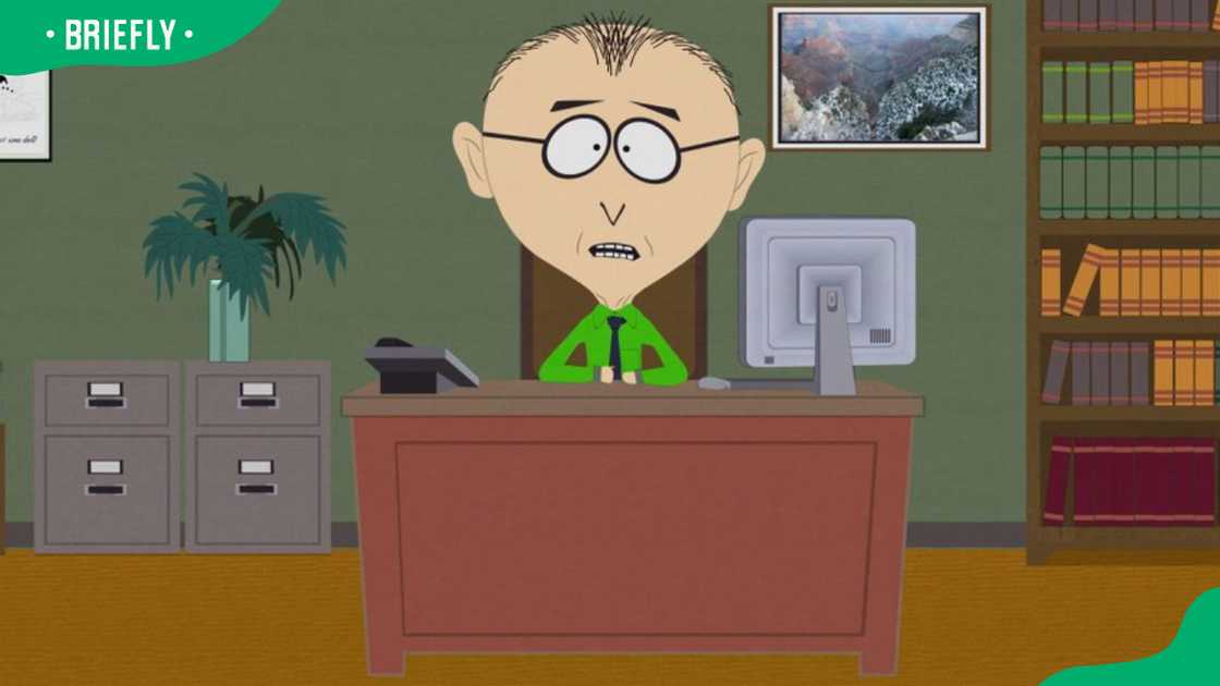 Big-headed South Park character