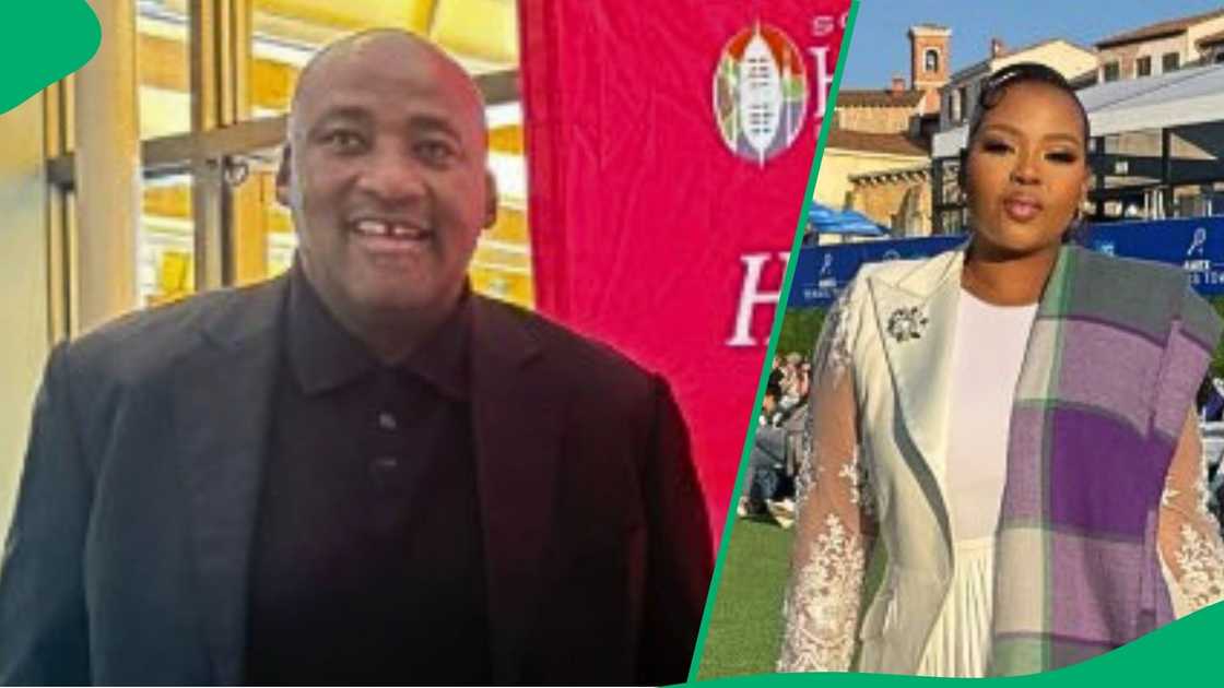 Gayton Mckenzie was the SAFTAs and took to the stage with Anele Mdoda Gayton Mckenzie was the SAFTAs and took to the stage with Anele Mdoda