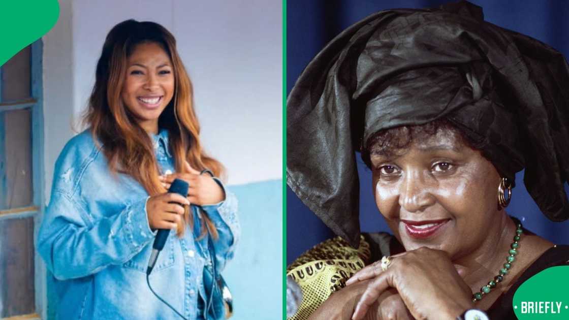 Enhle Mbali paid tribute to Winnie Madikizela-Mandela