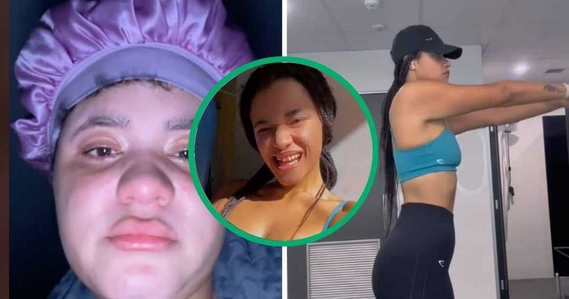 Woan shows off indredible weight loss. Woan shows off indredible weight loss.