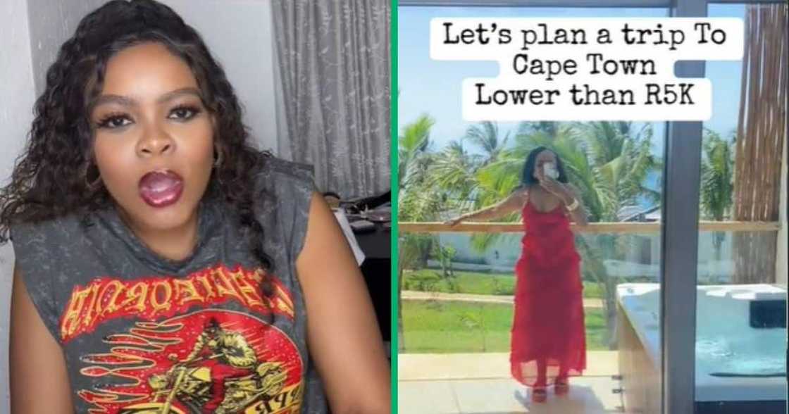 TikTok video shows woman planning trip to Cape Town for R5k