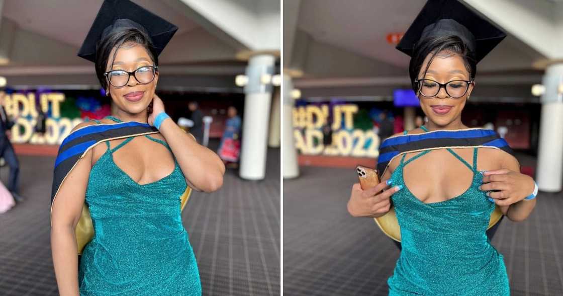 Gauteng lady who graduated in information technology from Durban University of Technology (DUT) Gauteng lady who graduated in information technology from Durban University of Technology (DUT)