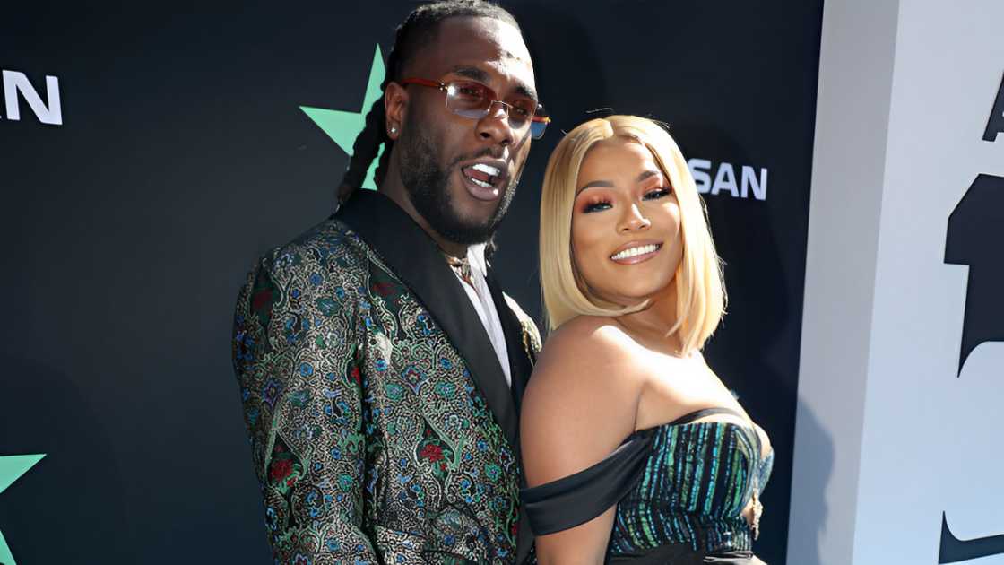 Burna Boy and Stefflon Don in Los Angeles, California.