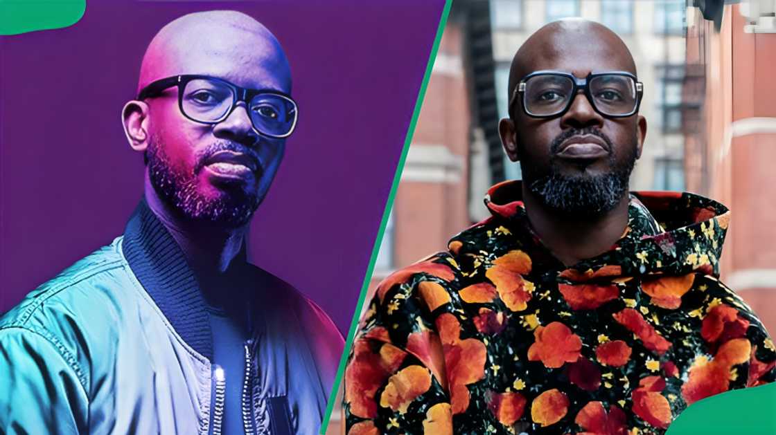 Black Coffee posing for different photos