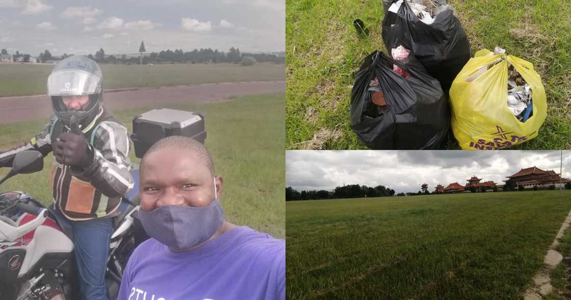 Zando Bakari: Man Praised for Sacrificing Sunday to Clean Environment