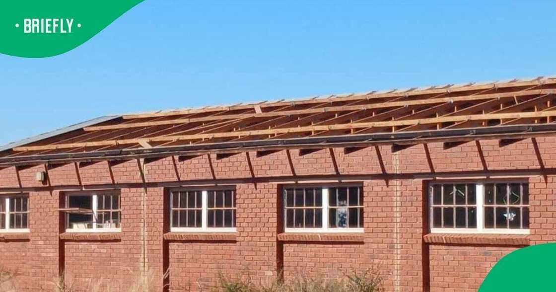 A North West primary school roof was stolen, and the Eduction Department condemned it A North West primary school roof was stolen, and the Eduction Department condemned it