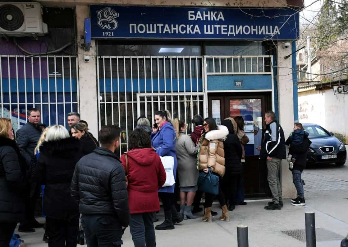 The disruption comes weeks after a new rule entered into force in Kosovo on February 1 The disruption comes weeks after a new rule entered into force in Kosovo on February 1