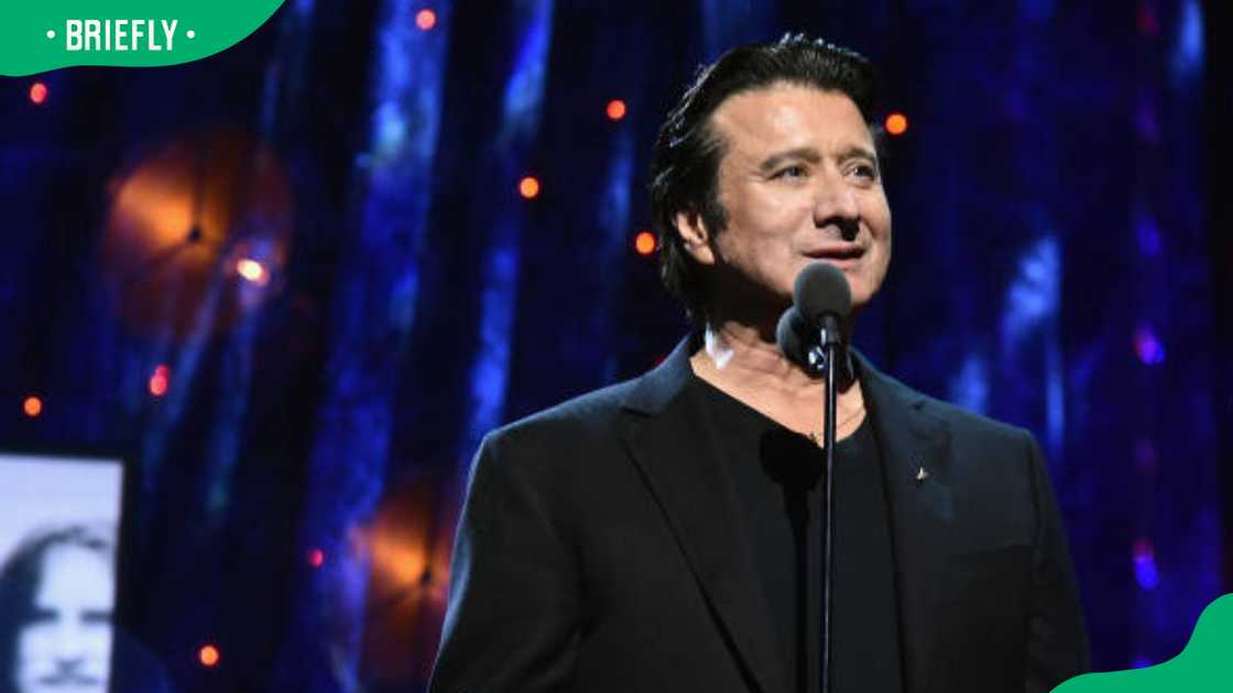 Steve Perry of Journey at the 32nd Annual Rock & Roll Hall Of Fame Induction Ceremony Steve Perry of Journey at the 32nd Annual Rock & Roll Hall Of Fame Induction Ceremony