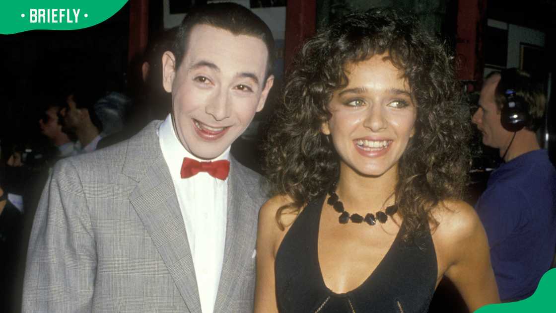 Paul Reubens and Valeria Golino in Hollywood