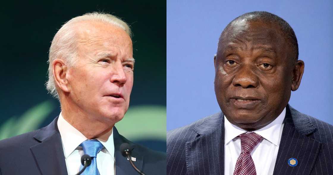 US President Joe Biden, Cyril Ramaphosa, COP26, Climate Change US President Joe Biden, Cyril Ramaphosa, COP26, Climate Change