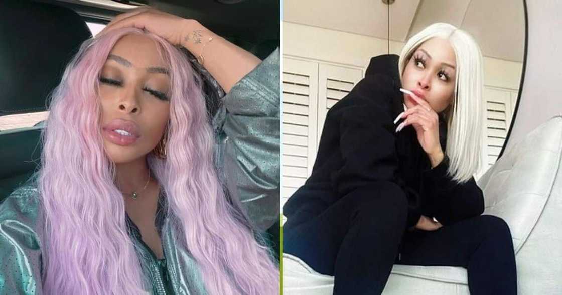 Khanyi Mbau, Mzansi, defend actress, UK woman, trolls her, bleached skin Khanyi Mbau, Mzansi, defend actress, UK woman, trolls her, bleached skin