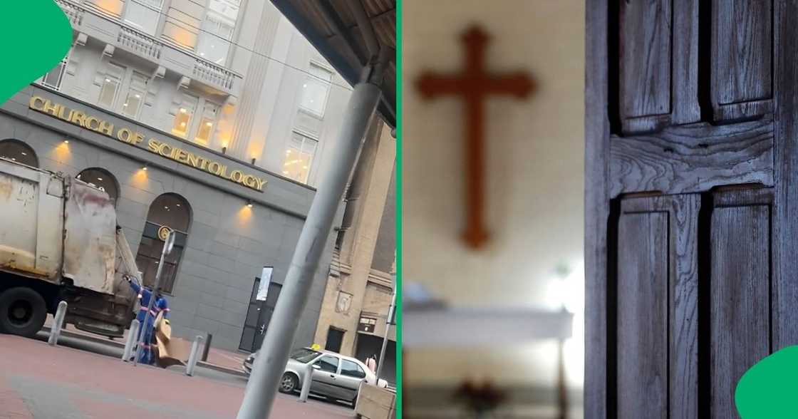 Mzansi man shouts prayers after spotting Scientology church Mzansi man shouts prayers after spotting Scientology church
