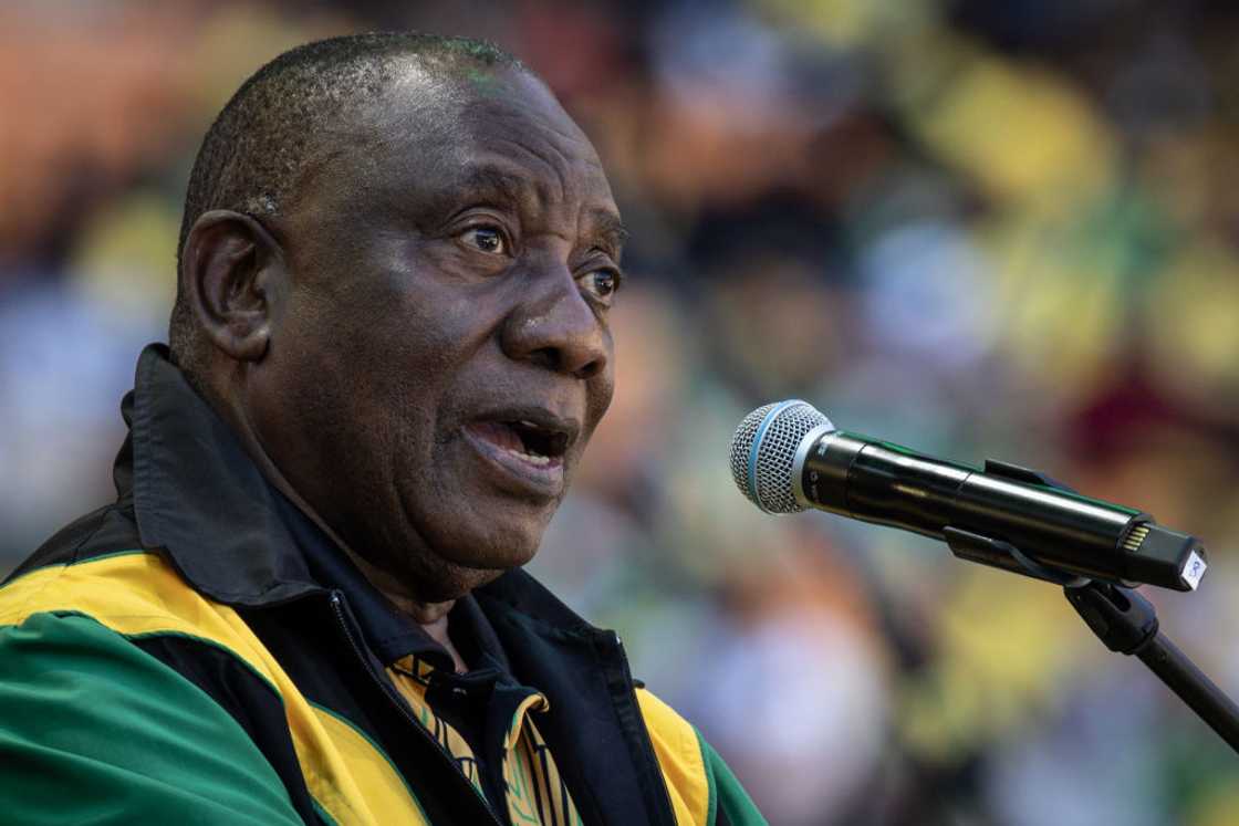 Cyril Ramaphosa at FNB Stadium