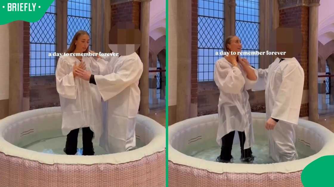 Lily Phillips got baptised.
