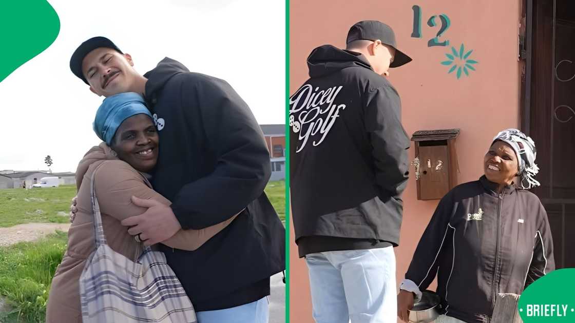 A man blessed two strangers with money. A man blessed two strangers with money.
