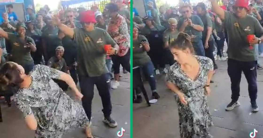 A vibey mlungu danced