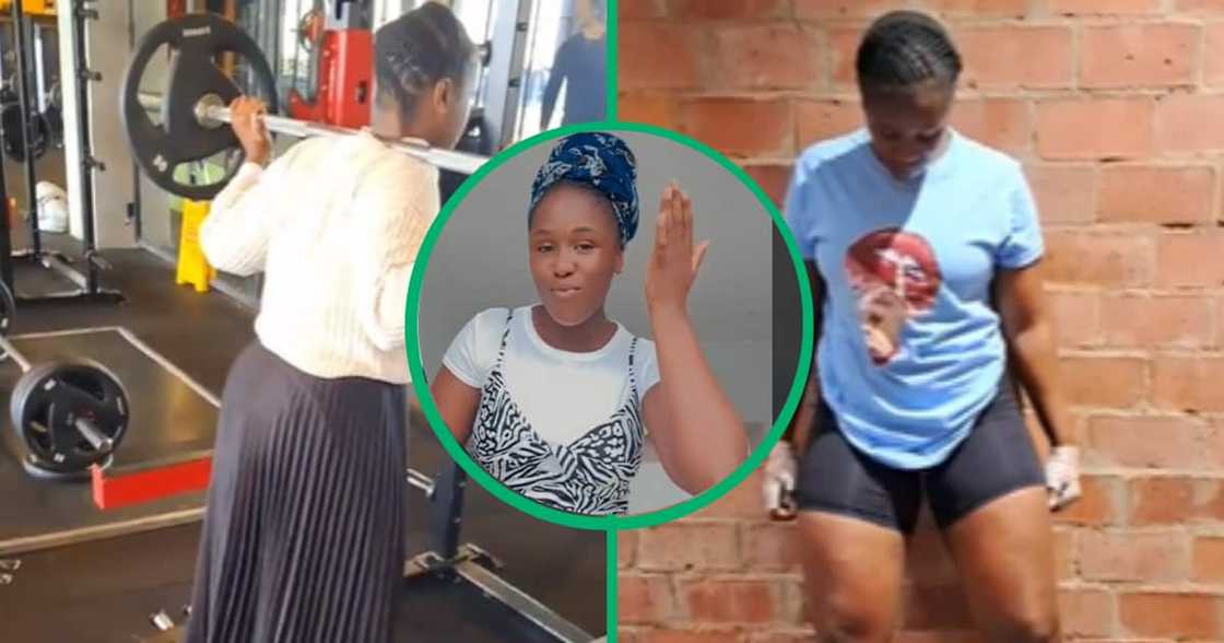 TikTok video shows woman excercising in modest outfit TikTok video shows woman excercising in modest outfit