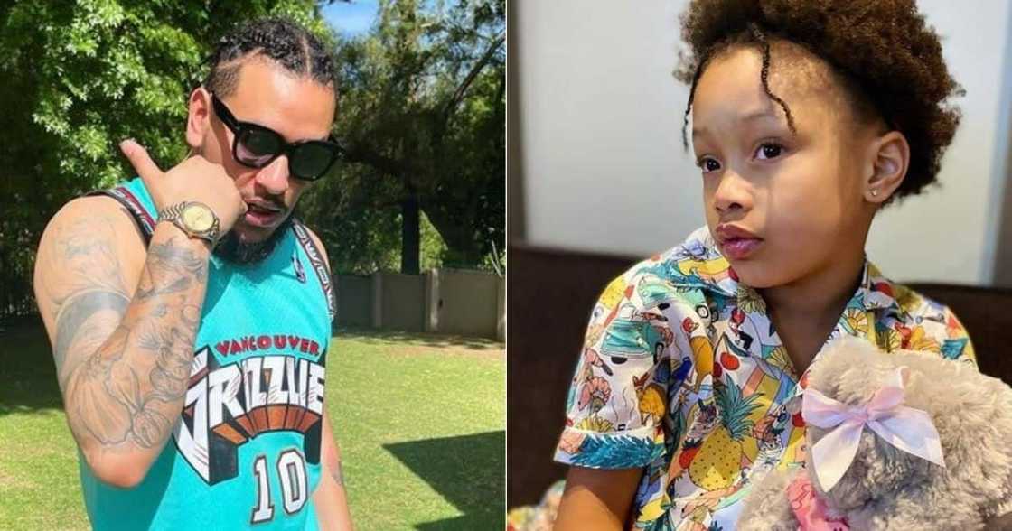 AKA, cheers up, sick, Kairo Forbes, dad, father, daughter AKA, cheers up, sick, Kairo Forbes, dad, father, daughter