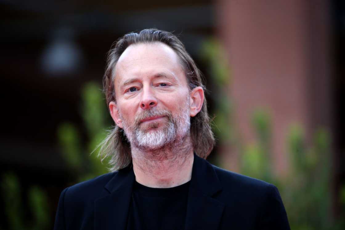 Thom Yorke walking on the red carpet Thom Yorke walking on the red carpet
