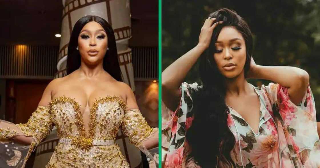 Minnie Dlamini posted snaps of her by the poolside. Minnie Dlamini posted snaps of her by the poolside.