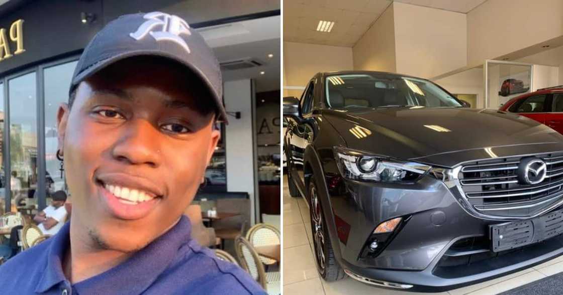 Twitter user @marcthesupreme and his new car Twitter user @marcthesupreme and his new car