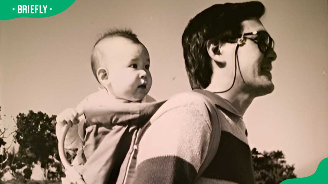 Danny Fujikawa with his father, Ron Fujikawa