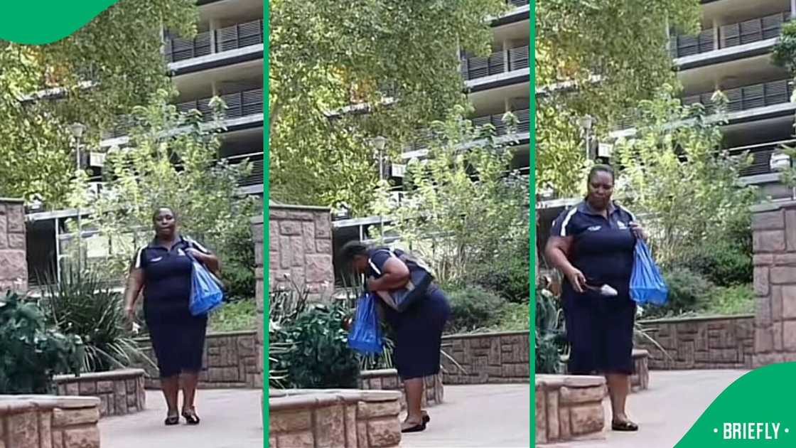 A woman went into fight mode during a prank in a TikTok video that amused SA. A woman went into fight mode during a prank in a TikTok video that amused SA.