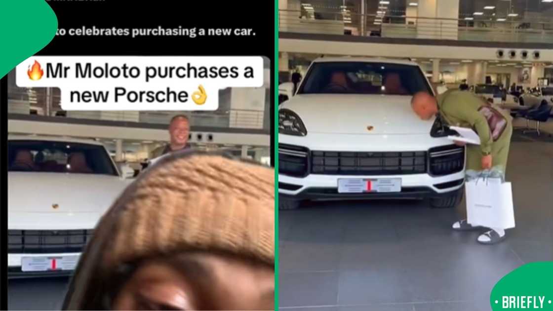 Social media users reacted after footage showed Mr Moloto, a rehab founder in Limpopo, in a pricey Porsche