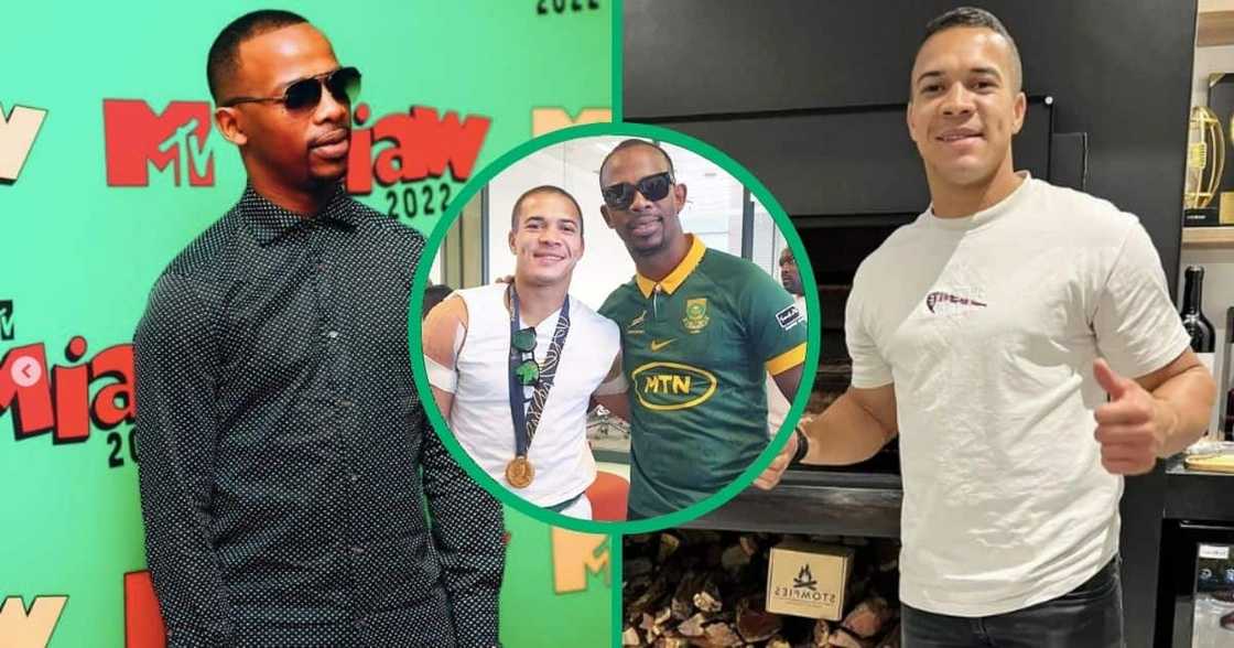 Cheslin Kolbe shows love to Zakes Bantwini Cheslin Kolbe shows love to Zakes Bantwini