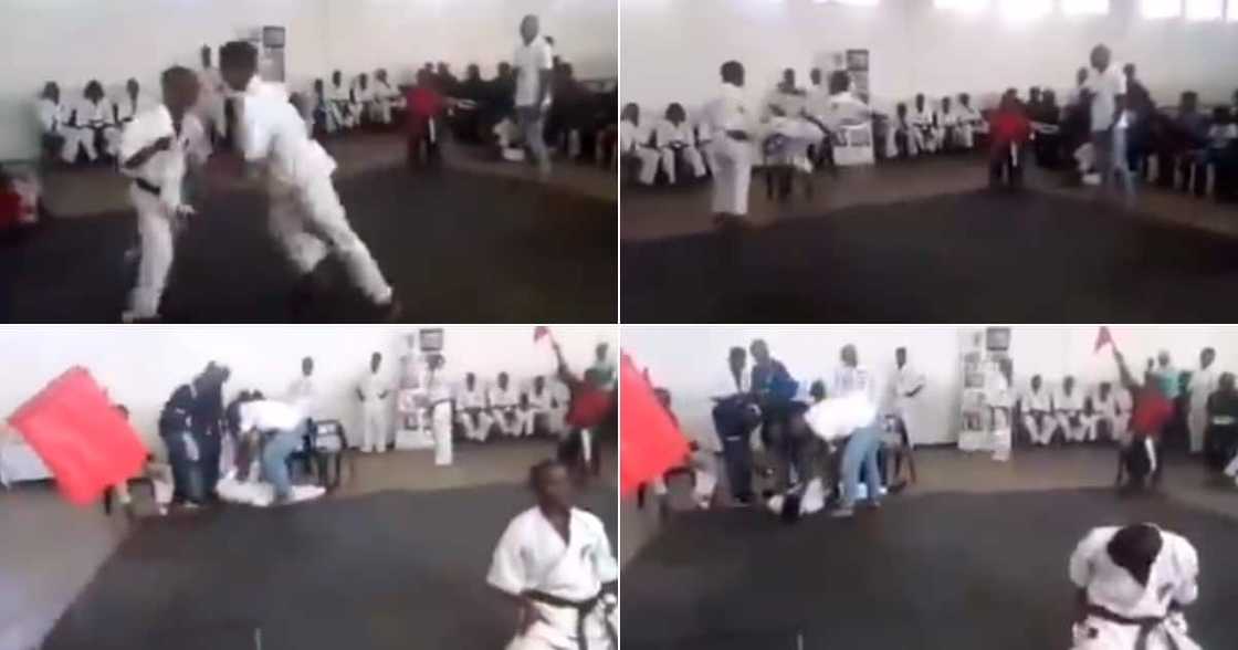 TKO: Man Karate Kicks His Opponent to the Floor, Mzansi Can’t Deal