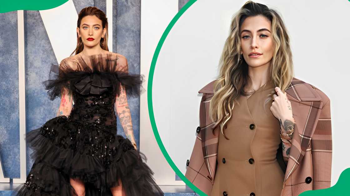 Paris Jackson at Wallis Annenberg Center in Beverly Hills, California (L). Paris Jackson in Paris, France (R). Paris Jackson at Wallis Annenberg Center in Beverly Hills, California (L). Paris Jackson in Paris, France (R).