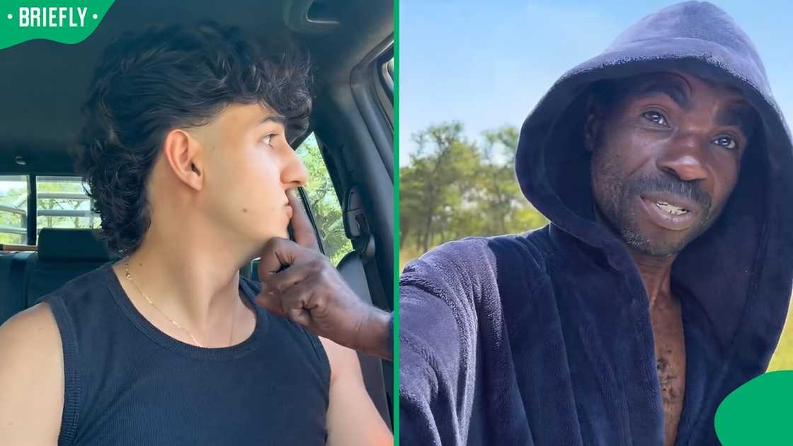 A duo made a skit about tipping car guards. A duo made a skit about tipping car guards.