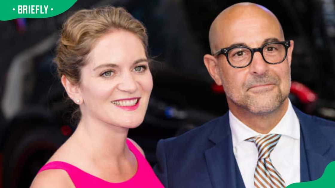 Stanley Tucci and his second wife, Felicity Blunt Stanley Tucci and his second wife, Felicity Blunt