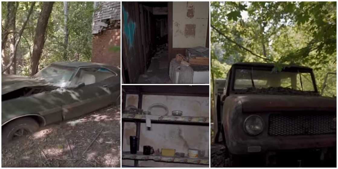 Mixed reactions as man discovers old abandoned mansion with cars graveyard, shares video Mixed reactions as man discovers old abandoned mansion with cars graveyard, shares video